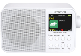 Kenwood CR-M30DAB oplaadbare draagbare radio met DAB+, FM en Bluetooth, wit