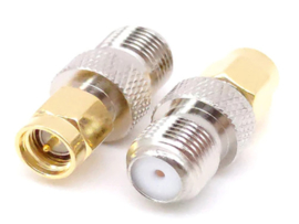 F connector female naar SMA connector male