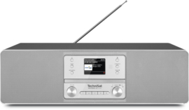 TechniSat DigitRadio 380 CD IR stereo tafelradio met internet, DAB+ digital radio, CD, Spotify en USB, zilver