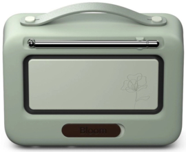 Pure Bloom vrolijke draagbare en oplaadbare radio voor binnen en buiten met DAB+ en FM met Bluetooth ontvangst, sage