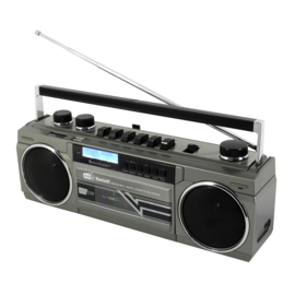 Soundmaster SRR70TI old skool boombox cassette speler met DAB+, FM, Bluetooth en USB, metaal
