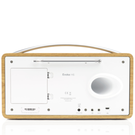 Pure Evoke H6 draagbare DAB+, FM en Bluetooth stereo radio, eiken