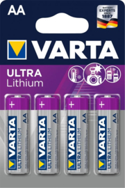 Varta AA ULTRA Lithium  batterijen, LR06, set van 4