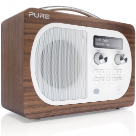 Pure Evoke D4 portable digitale DAB+ en FM radio in walnoten fineer