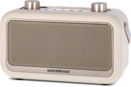 Nordmende Transita 30 draagbare retro DAB+ en FM stereo radio met Bluetooth, beige
