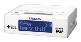 Sangean DCR-89+ DAB+ en FM wekker radio, wit