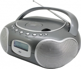 Soundmaster SCD4200 DAB+ en FM stereo boombox radio met CD en USB speler, titanium
