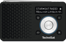 TechniSat DigitRadio 1 portable DAB+ en FM radio met  oplaadbare accu, zwart-zilver