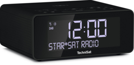 TechniSat DigitRadio 52 stereo wekker radio met DAB+ en FM, draadloos Qi laden, antraciet, OPEN DOOS