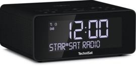 TechniSat DigitRadio 52 stereo wekker radio met DAB+ en FM, draadloos Qi laden, antraciet