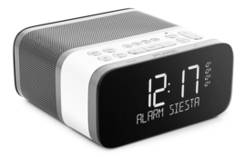 Pure Siesta S6 Luxe DAB+ en FM wekker radio met Bluetooth, Polar White