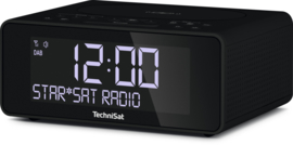 TechniSat DigitRadio 52 stereo wekker radio met DAB+ en FM, draadloos Qi laden, antraciet, OPEN DOOS