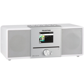 Telestar DIRA S 32i CD stereo radio met CD, DAB+, FM, Bluetooth, USB en Internet, wit