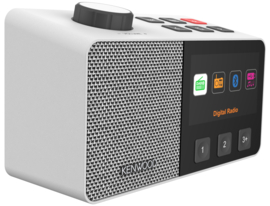 Kenwood CR-M70DAB oplaadbare draagbare SENIOREN radio met DAB+, FM, USB en Bluetooth, WIT