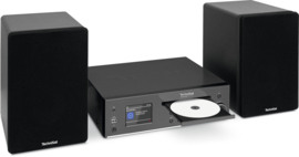 TechniSat DigitRadio 760 CD IR stereo hifi audio installatie met DAB+, FM en internet radio, met CD, Bluetooth en USB, zwart