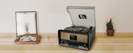 Muse  MT-110DAB stereo vintage muziekcenter met DAB+, FM, CD, USB, platenspeler en Bluetooth