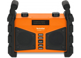TechniSat DigitRadio 230 OD portable stereo DAB+ en FM bouwradio met ingebouwde accu, oranje