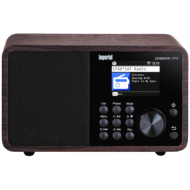 Imperial DABMAN i170 hybride internetradio met USB, Bluetooth, DAB+ en FM, walnoot