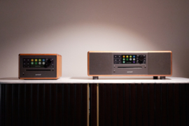 Sonoro Prestige X (2023 editie) SO-331 stereo internetradio met DAB+, FM, CD, Spotify en Bluetooth, walnoot - antraciet