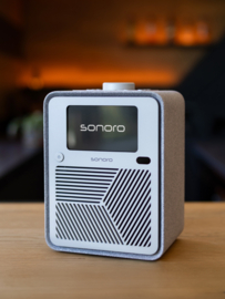 Sonoro Atron STEREO internetradio met DAB+, FM, Spotify en Bluetooth, Parelgrijs - Zilver