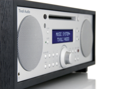 Tivoli Audio Music System+ hifi stereo systeem met DAB+ / FM, Bluetooth, CD-speler en wekkerradio, Black Ash - Silver