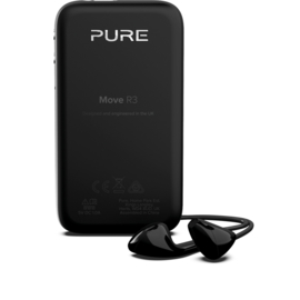 Pure Move R3 zakradio met DAB+ en FM - oplaadbaar, zwart