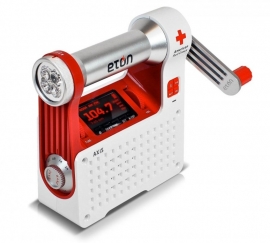 Eton Axis opwindbare AM/FM radio met zaklamp en telefoonlader