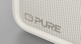Pure Bloom vrolijke draagbare en oplaadbare radio voor binnen en buiten met DAB+ en FM met Bluetooth ontvangst, sand