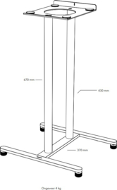 Sonoro STAND voor MEISTERSTÜCK & AVATON, zwart
