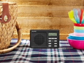 Pure One Mi Series II - mini digitale radio met DAB+ en FM - zwart