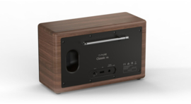 Pure Classic H6 stereo digitale DAB+ en FM radio met Bluetooth, Zwart Walnoot