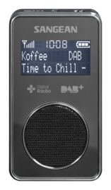 Sangean Pocket 350 (DPR-35) oplaadbare pocketradio met DAB+ / FM en speaker, zwart