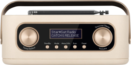 Nordmende Transita 30 draagbare retro DAB+ en FM stereo radio met Bluetooth, beige