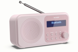 Sharp DR-P420 BL draagbare DAB+ en FM radio met Bluetooth en alarmfunctie, roze