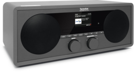 TechniSat DigitRadio 451 CD IR stereo houten wifi internetradio met CD, DAB+ en FM, antraciet