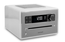 Sonoro Qubo muzieksysteem met DAB+, FM, CD en Bluetooth, zilver