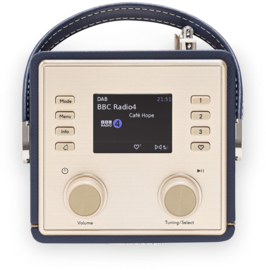 Roberts Revival Mini 2 draagbare DAB+ FM radio met Bluetooth ontvangst, Midnight Blue