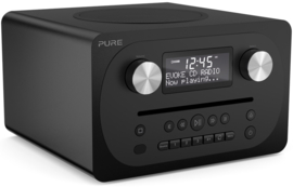 Pure Evoke C-D4 digitale DAB+ radio met CD en Bluetooth, Siena Black, OPEN DOOS