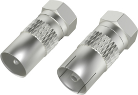 Hama coax verloop set F-connector male (205315)