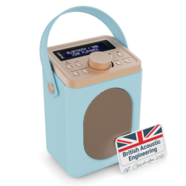 Majority Audio Little Shelford draagbare radio met DAB+, FM en Bluetooth, duck egg
