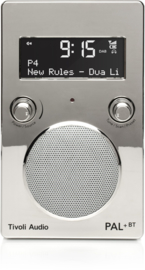 Tivoli Audio Model PAL+BT oplaadbare radio met DAB+, FM en Bluetooth, chrome