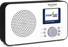 TechniSat Viola 2 C digitale portable radio met DAB+ en FM, wit-zwart