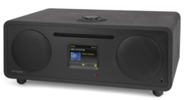 Tiny Audio Wide alles-in-een muzieksysteem met internetradio, DAB+, CD, USB, Bluetooth en Spotify, zwart