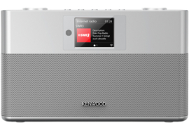 Kenwood CR-ST100S stereo smart radio systeem met DAB+, internetradio, USB, Bluetooth en Spotify, zilver