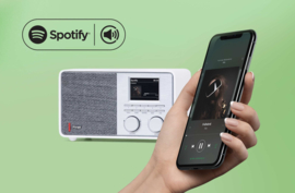 Pinell Supersound 201W DAB+ radio met internet, Spotify Connect en Bluetooth, walnoot