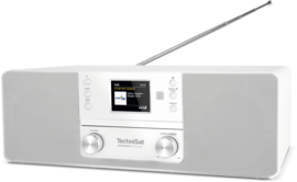 TechniSat DigitRadio 370 CD IR stereo tafelradio met internet, DAB+ digital radio, CD en USB, wit