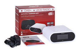 Imperial DABMAN d20 eenvoudige wekkerradio met DAB+ en FM radio, wit