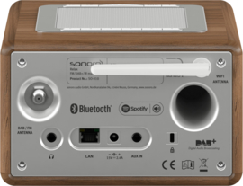 sonoro RELAX SO-810 V2 internetradio met WIFI, LAN, DAB+, FM, Spotify, Bluetooth en USB, walnut