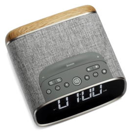 View Quest Lark DAB+ wekkerradio met FM en Bluetooth, Light Grey Oak