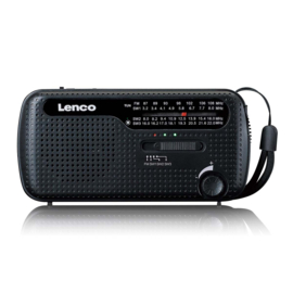 Lenco draagbare opwindbare noodradio zaklamp en powerbank in één